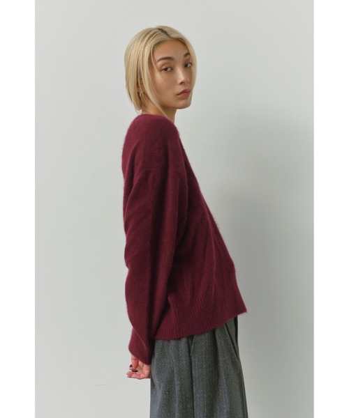 ニット セーター Basic Raccoon V Neck Knit Top /BasicVネックニット レディース