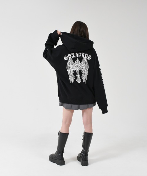OY パーカー 「OY/オーワイ」 GOTHIC CROSS HOODIE ZIP UP