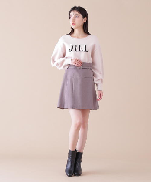 JILL by STUART スカート バックルベルト付プリーツミニスカート