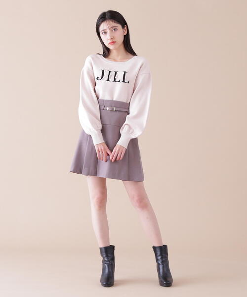 JILL by STUART スカート バックルベルト付プリーツミニスカート