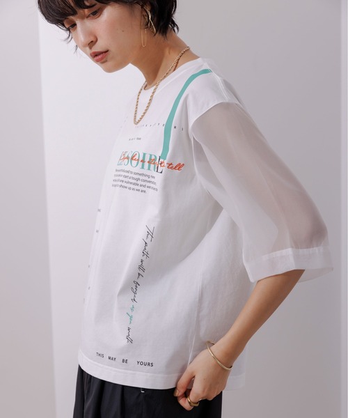 「Eimee Law」 半袖Tシャツ 38 ブラック レディース Eimee Law 「Eimee Law」 半袖Tシャツ 38 ブラック レディース
