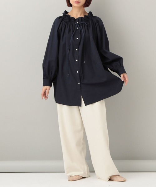 2color ／ 2WAY 】ウエストシャーリングシアーフリル