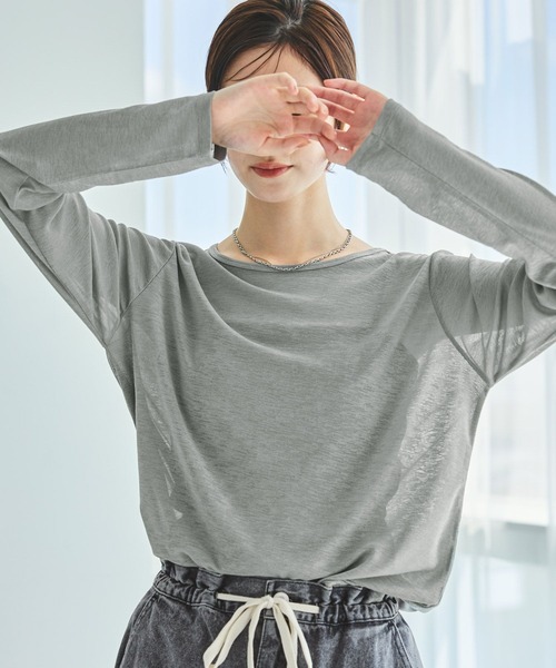 LAKOLE（ラコレ） tシャツ スラブシアー長袖T / 289653 レディース