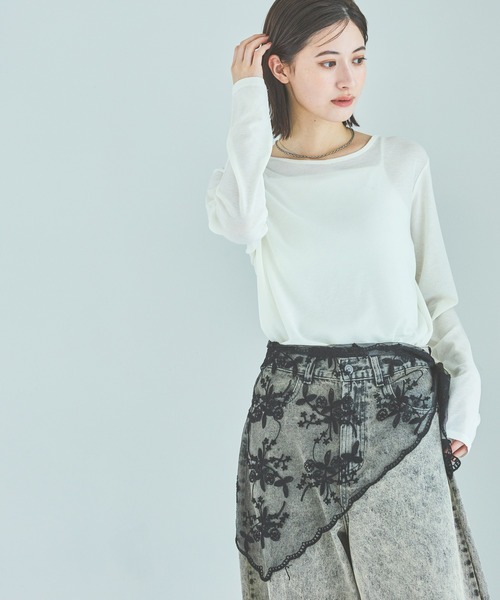 ゆページです。 LAKOLE tシャツ スラブシアー長袖T / 289653 レディース