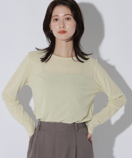 LAKOLE（ラコレ） tシャツ スラブシアー長袖T / 289653 レディース
