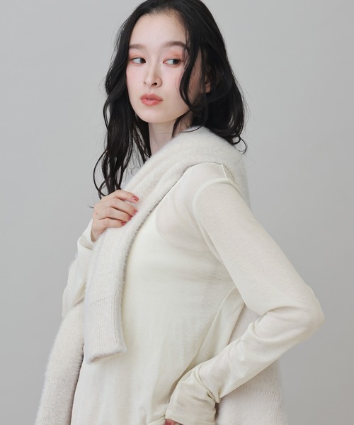 ダイタク　s LAKOLE（ラコレ） tシャツ スラブシアー長袖T / 289653 レディース