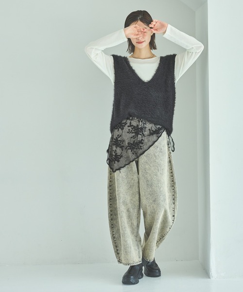 Coursページ LAKOLE tシャツ スラブシアー長袖T / 289653 レディース