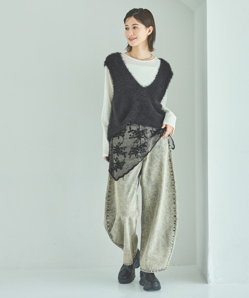 LAKOLE（ラコレ） tシャツ スラブシアー長袖T / 289653 レディース