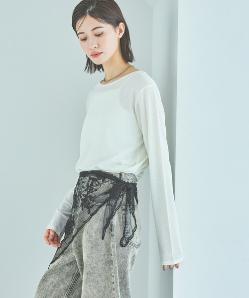 ダイタク　s LAKOLE（ラコレ） tシャツ スラブシアー長袖T / 289653 レディース