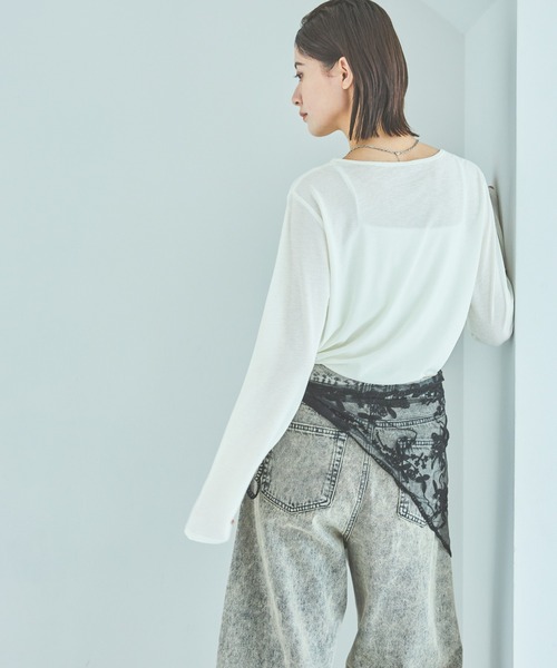 LAKOLE tシャツ スラブシアー長袖T / 289653 レディース : ZOZOTOWN