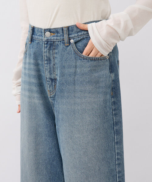 美品 RIVE DROITE MONN.:. フレアデニム　ブルー 36 RIVE DROITE ジーンズ デニム デニムパンツ 「新色登場」「MONN