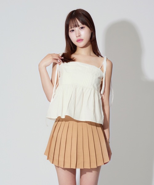 ALLuRing ChaRm キャミソール Shoulder Ribbon French Camisole