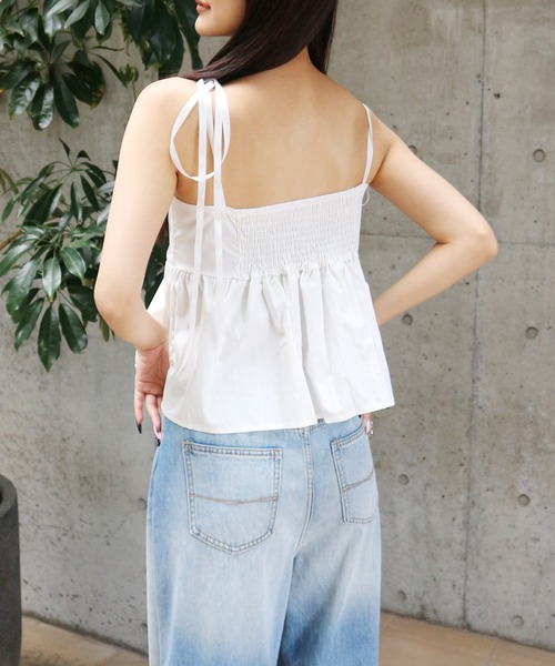 ALLuRing ChaRm キャミソール Shoulder Ribbon French Camisole
