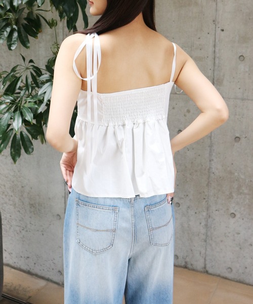 JilLA キャミソール Shoulder Ribbon French Camisole / ショルダー