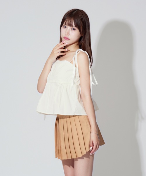JilLA キャミソール Shoulder Ribbon French Camisole / ショルダー