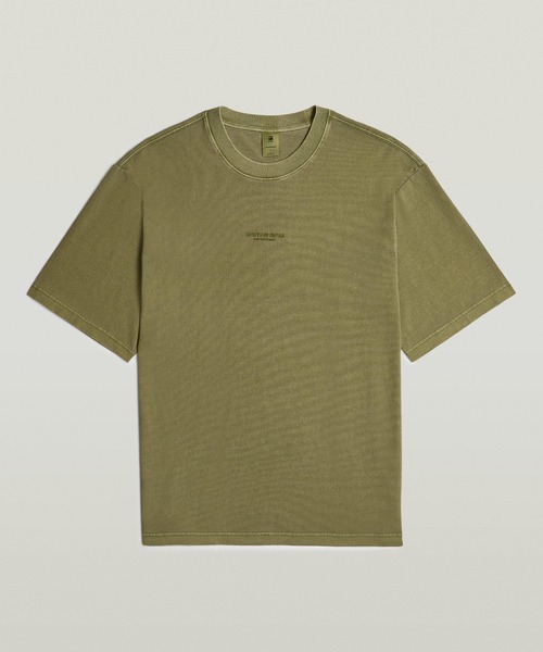 送料込★G-Star★Overdyed Center Chest Loose 半袖Tシャツ Overdyed Center Chest Loose T-Shirt | ブラック | G-STAR® JP