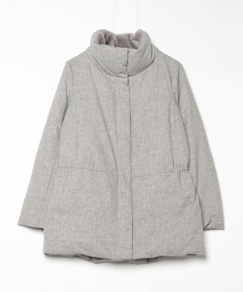 【美品】UNTITLED インナーダウン付きジャケット　グレー UNTITLED（アンタイトル） ダウンコート 2 グレー レディース