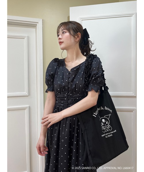 sanrio トートバッグ クロミ フリルトートバッグ レディース