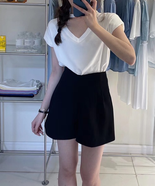 Lace Ladies（レースレディース） パンツ ダブルタック ハイウエスト