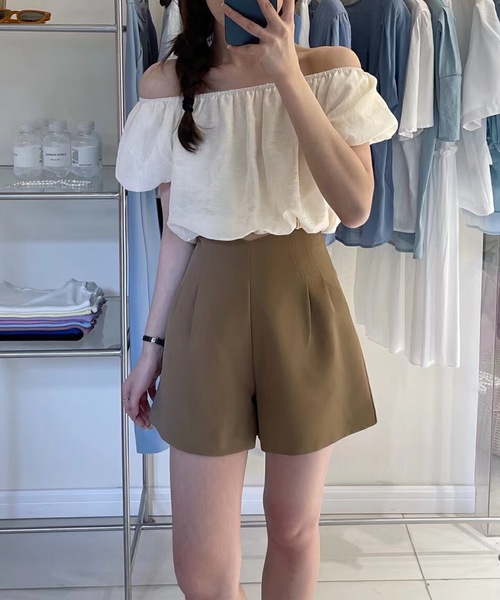 Lace Ladies（レースレディース） パンツ ダブルタック ハイウエスト