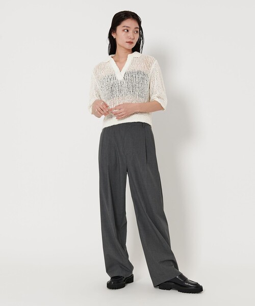 <MARW UNITED ARROWS>ペーパー ポロカラー ニット MARW UNITED ARROWS ニット セーター 「MARW ARROWS」ペーパー