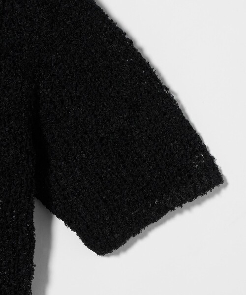 ニット セーター 「MARW UNITED ARROWS」ペーパー ポロカラー ニット レディース Heather ニット セーター Wカラーポロニット（半袖） 497363