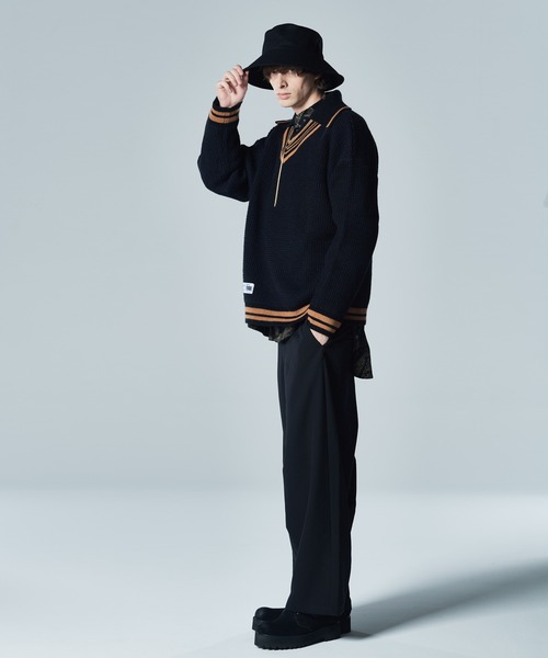 glamb（グラム） Vネックニット L ブラック メンズ : ZOZOTOWN Yahoo