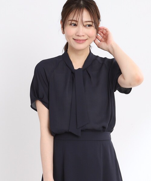 ブラウス シャツ 「夏SALE／接触冷感／マシンウォッシュ可／セットアップ可」スリーブディティールブラウス レディース 夏SALE／接触冷感／マシンウォッシュ可／セットアップ可