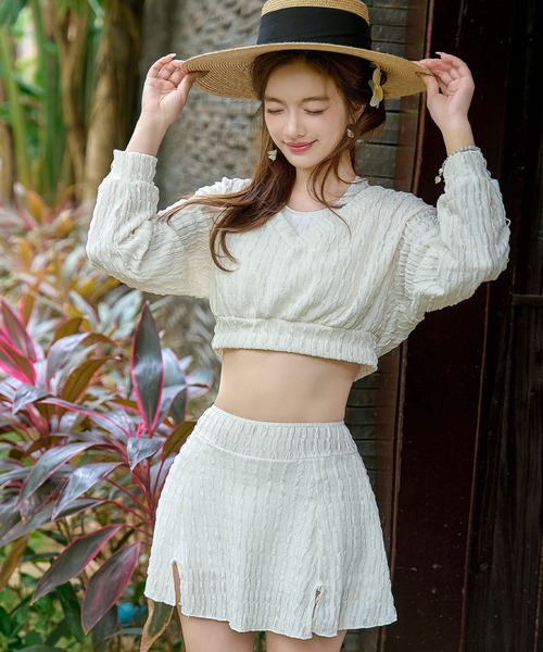 ドニドニ TeddyShop（テディショップ） 水着 レディース水着 長袖クロップド丈