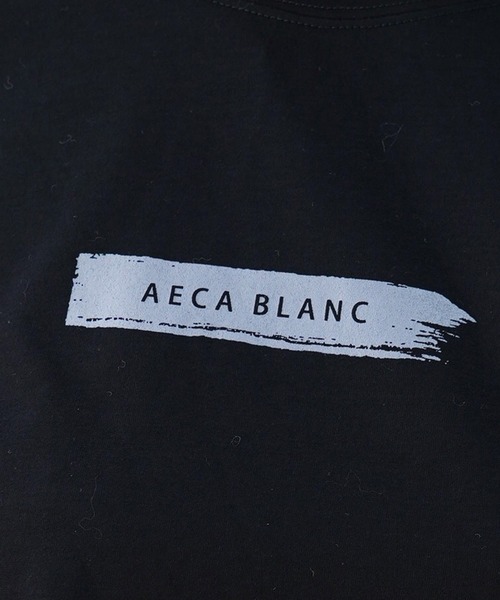 tシャツ 「AECA BLANC」アエカブラン/オーガニックコットン　ロゴプリントTシャツ レディース UNDICI・NOVE tシャツ 「AECA BLANC」アエカブラン/オーガニック