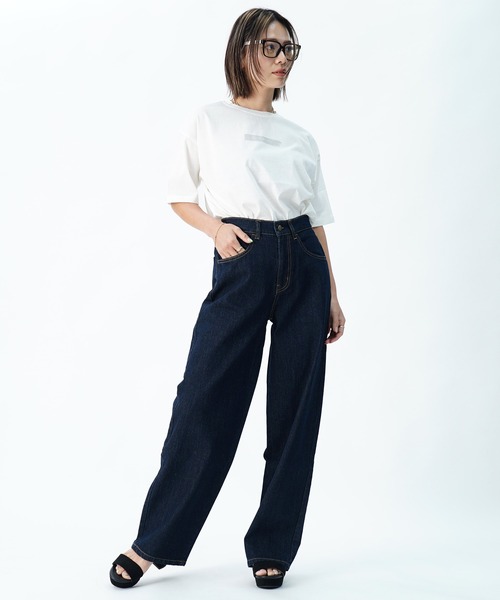 tシャツ 「AECA BLANC」アエカブラン/オーガニックコットン　ロゴプリントTシャツ レディース UNDICI・NOVE tシャツ 「AECA BLANC」アエカブラン/オーガニック