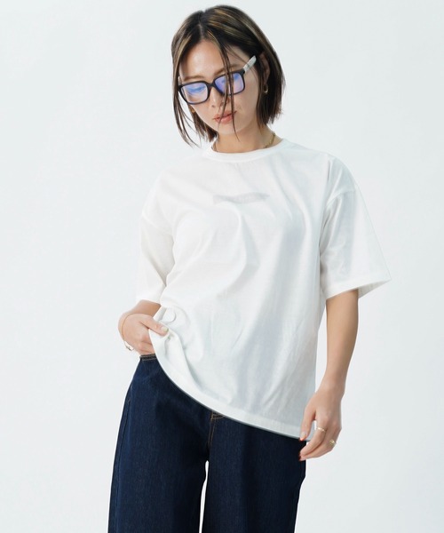 tシャツ 「AECA BLANC」アエカブラン/オーガニックコットン　ロゴプリントTシャツ レディース UNDICI・NOVE tシャツ 「AECA BLANC」アエカブラン/オーガニック
