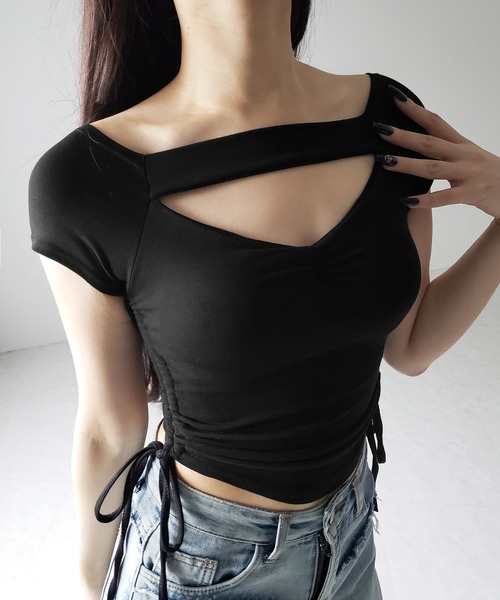 me+em select（ミームセレクト） tシャツ 半袖 「 2WAY 」半袖クロス