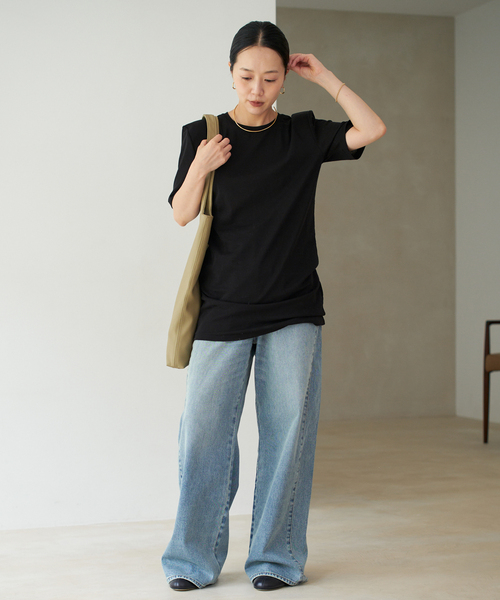 plage tシャツ SQUARE SHOULDER H/S Tシャツ レディース