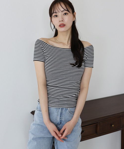 「BLUEEAST」 半袖カットソー MEDIUM ブラック レディース