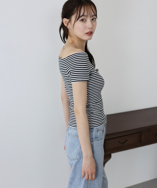 「BLUEEAST」 半袖カットソー MEDIUM ブラック レディース