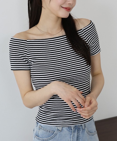 「BLUEEAST」 半袖カットソー MEDIUM ブラック レディース