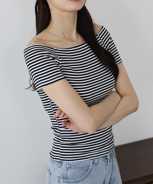 「BLUEEAST」 半袖カットソー MEDIUM ブラック レディース