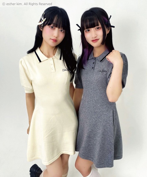 度甘ハニカム半袖ポロワンピース 度甘ハニカム半袖ポロワンピース （ドライマスターハニカム 半袖