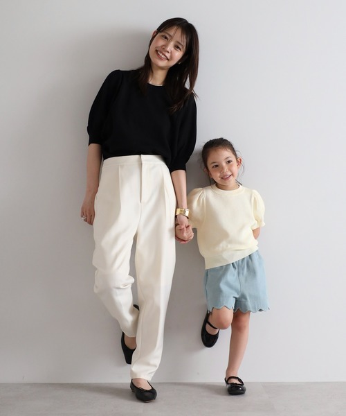 ニット セーター 「3-10才対応」接触冷感パフスリーブニットトップス キッズ 子供服 女の子 | BONJOUR SAGAN enfant | 03