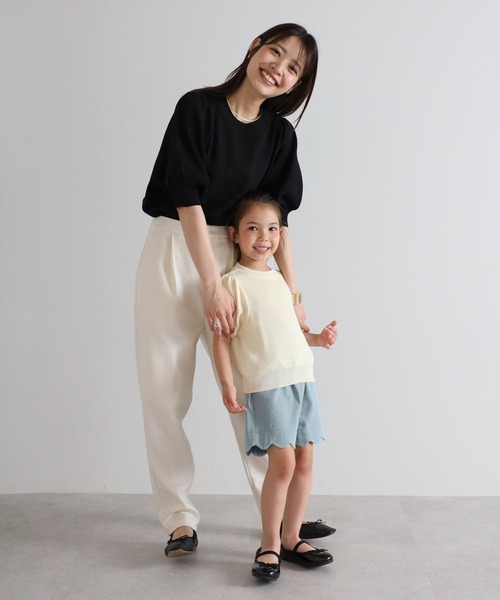 ニット セーター 「3-10才対応」接触冷感パフスリーブニットトップス キッズ 子供服 女の子 | BONJOUR SAGAN enfant | 04