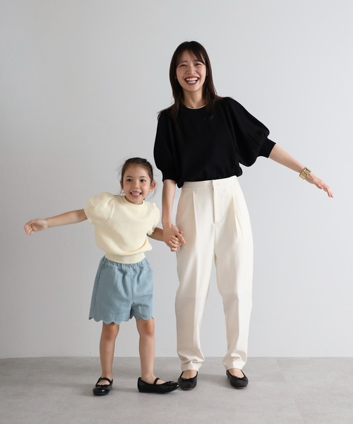 ニット セーター 「3-10才対応」接触冷感パフスリーブニットトップス キッズ 子供服 女の子 | BONJOUR SAGAN enfant | 06