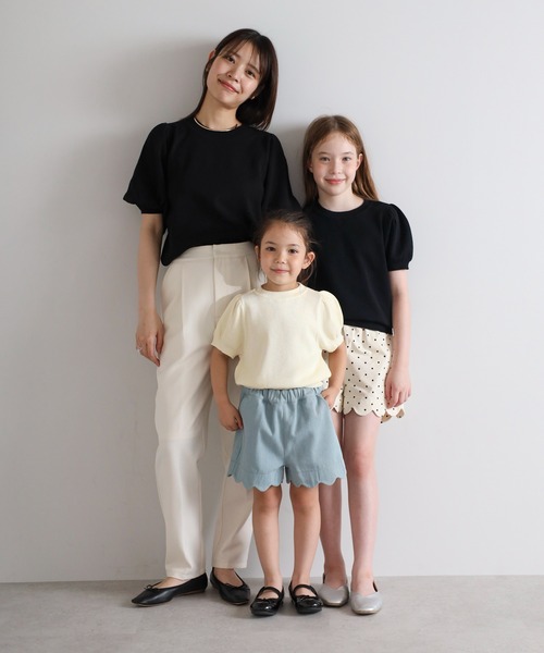 ニット セーター 「3-10才対応」接触冷感パフスリーブニットトップス キッズ 子供服 女の子 | BONJOUR SAGAN enfant | 09