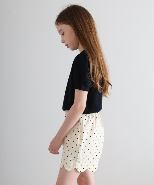ニット セーター 「3-10才対応」接触冷感パフスリーブニットトップス キッズ 子供服 女の子 | BONJOUR SAGAN enfant | 16