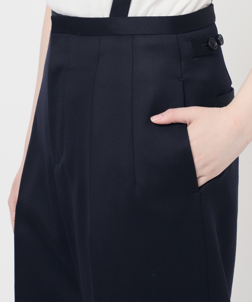 IENA（イエナ） スラックス パンツ サスペンダーパンツ レディース