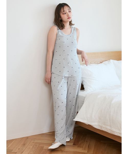 美品　GELATO PIQUE 星座柄ルームウェア　上下セット gelato pique（ジェラートピケ）の「星座柄シャツ（ルームウェア