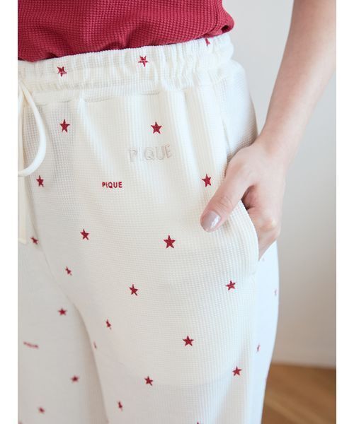 gelato pique（ジェラートピケ） パジャマ ルームウェア 星柄ワッフル