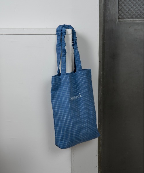 lawgy（ラウジー） トートバッグ handle gather check tote bag