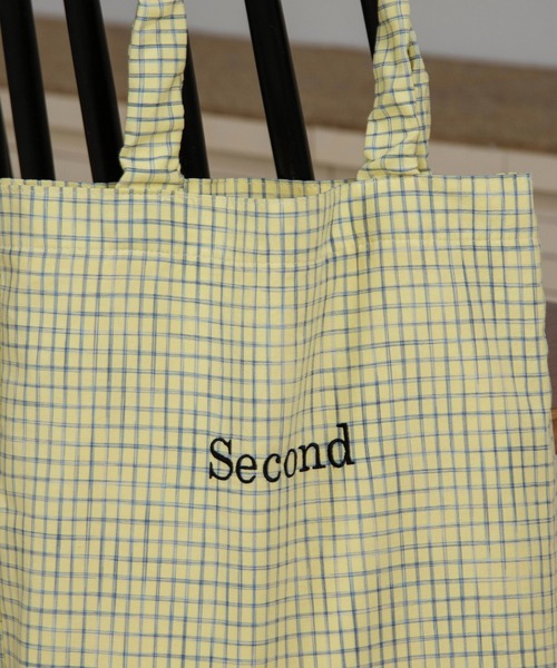 lawgy（ラウジー） トートバッグ handle gather check tote bag