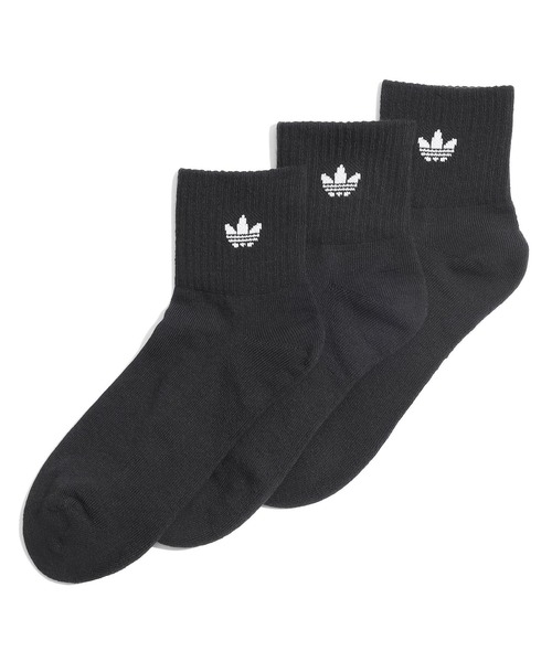 adidas（アディダス） 靴下 U 1/4 SOCKS 3P ソックス KH1653 BLACK